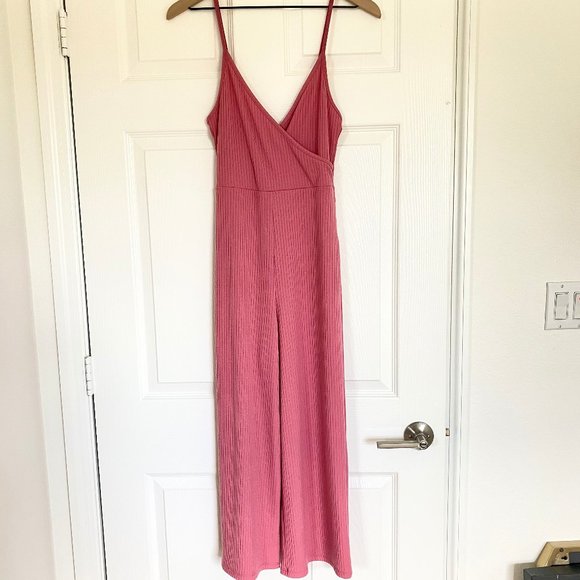 Forever 21 Cami Surplice Ribbed Culotte Jumpsuit - Picture 4 of 6